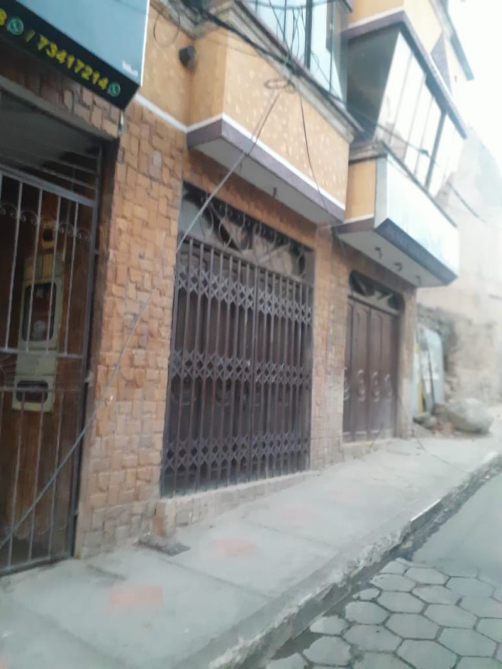 Así está este sector de la avenida Serrudo.