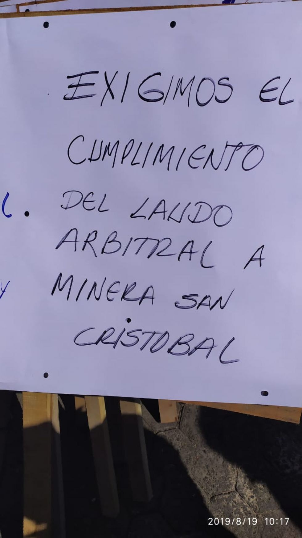 Se movilizan en La Paz.