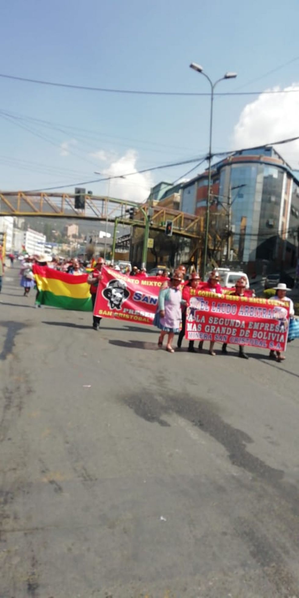 Están movilizados en La Paz.
