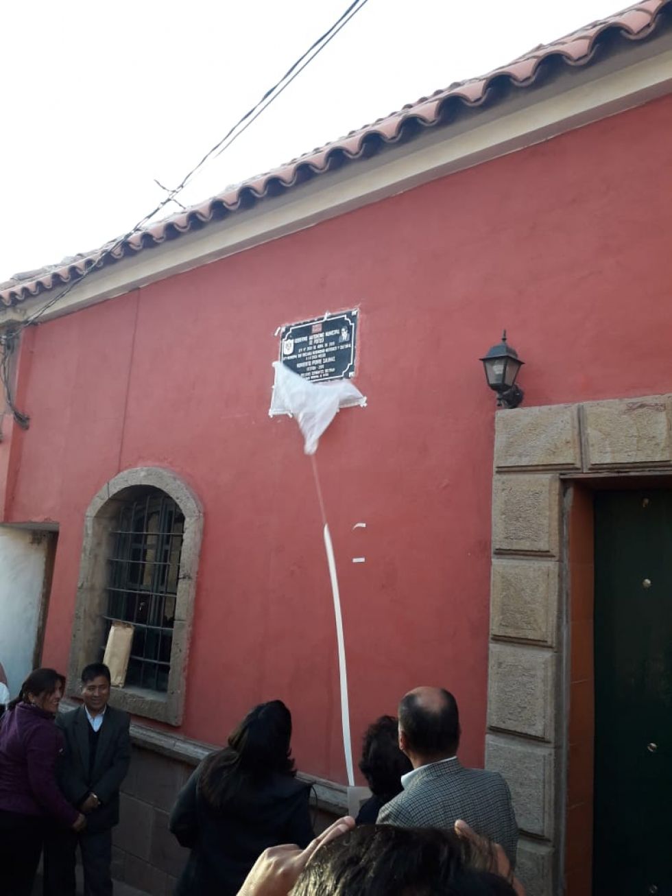 El acto se desarrolló en el inmueble de calle Nogales.