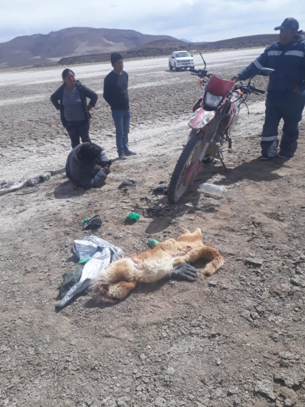 Fueron sorprendidos por los comunarios.