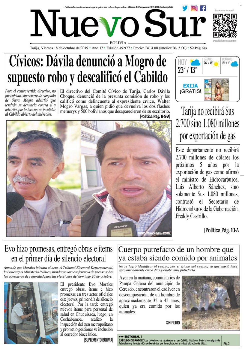 Nuevo Sur, Tarija.