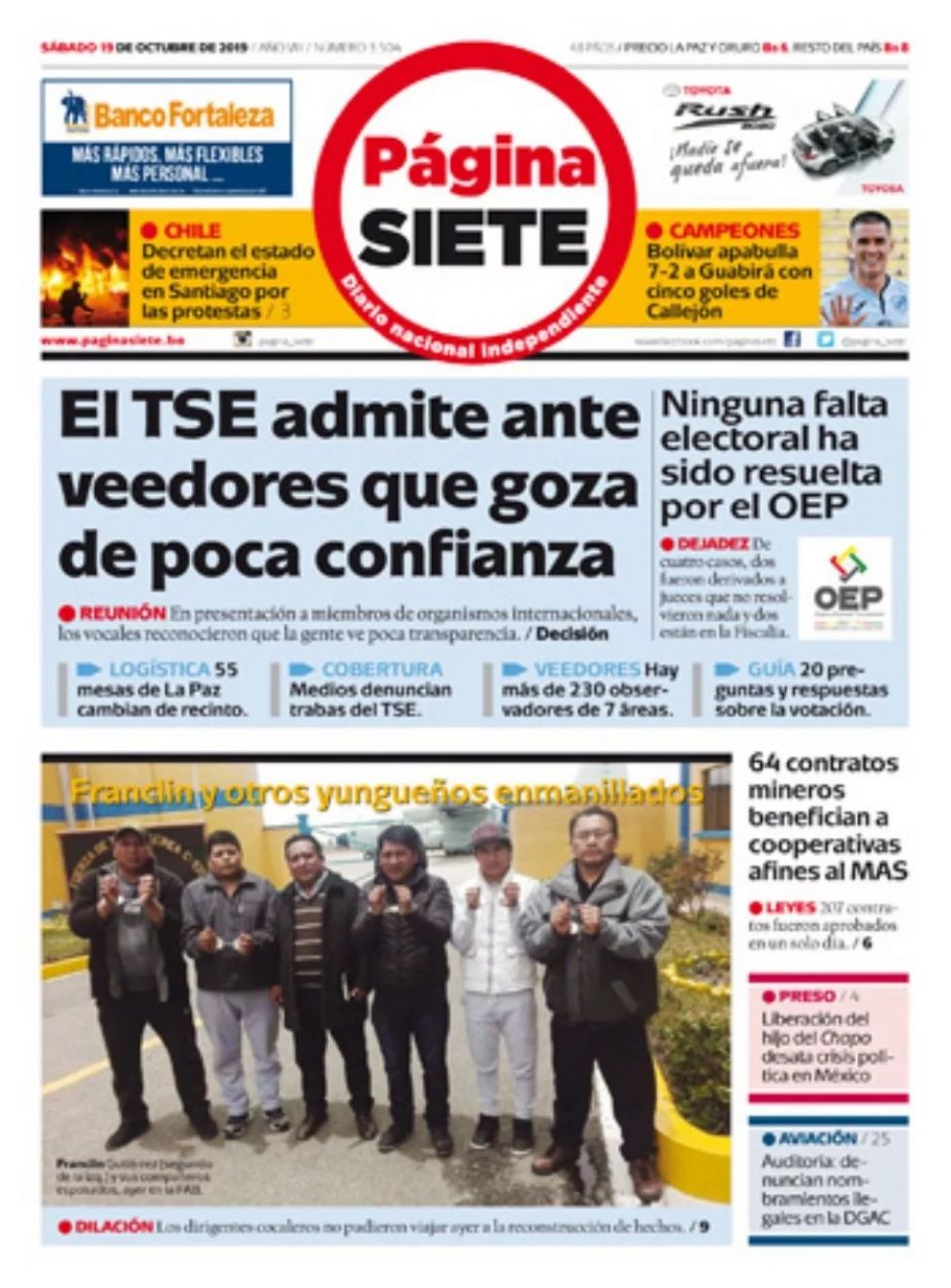 Página Siete, La Paz.
