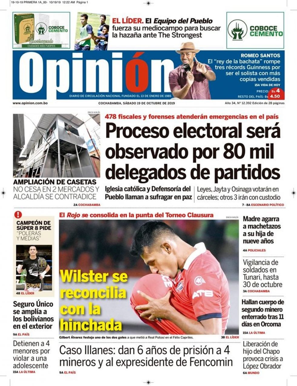 Opinión, Cochabamna.