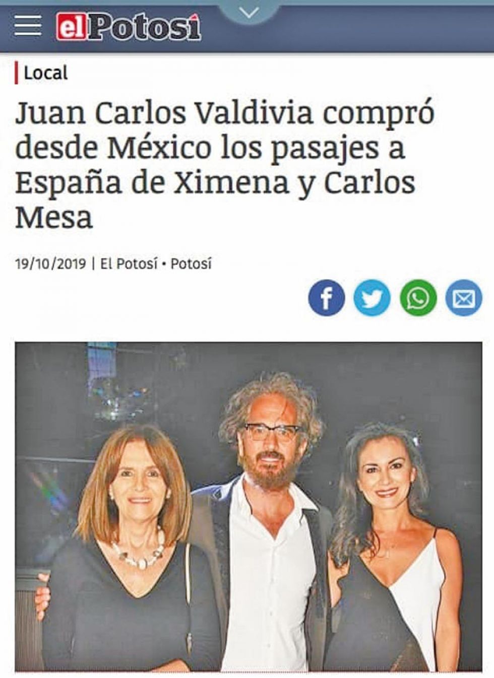 La noticia falsa.