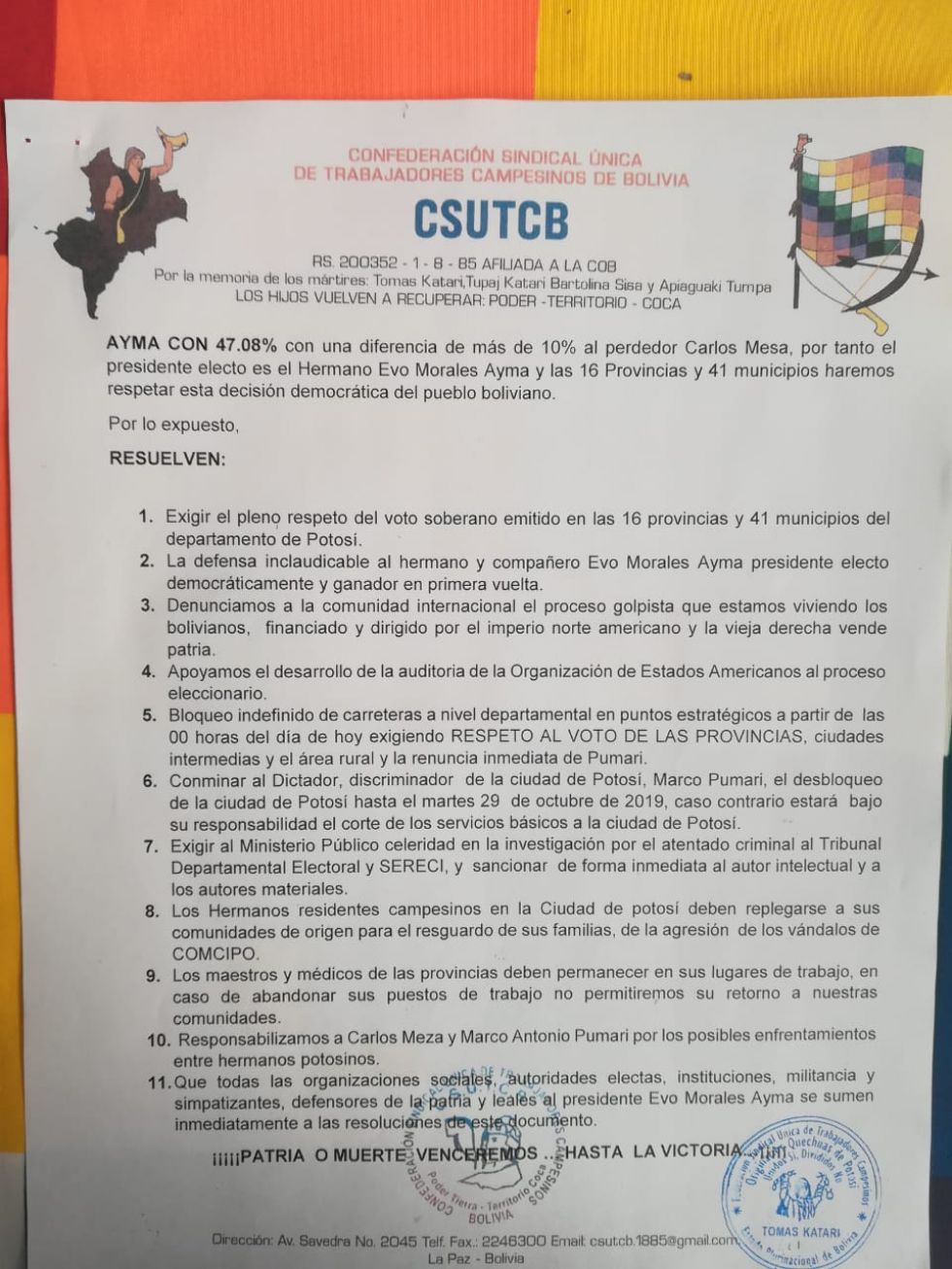 Segunda hoja del documento.