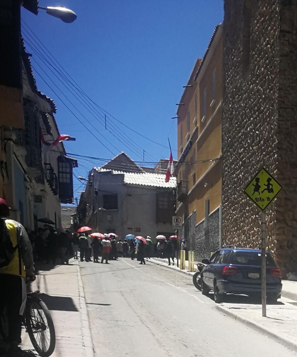 Así lucen las calles el lunes por la mañana.