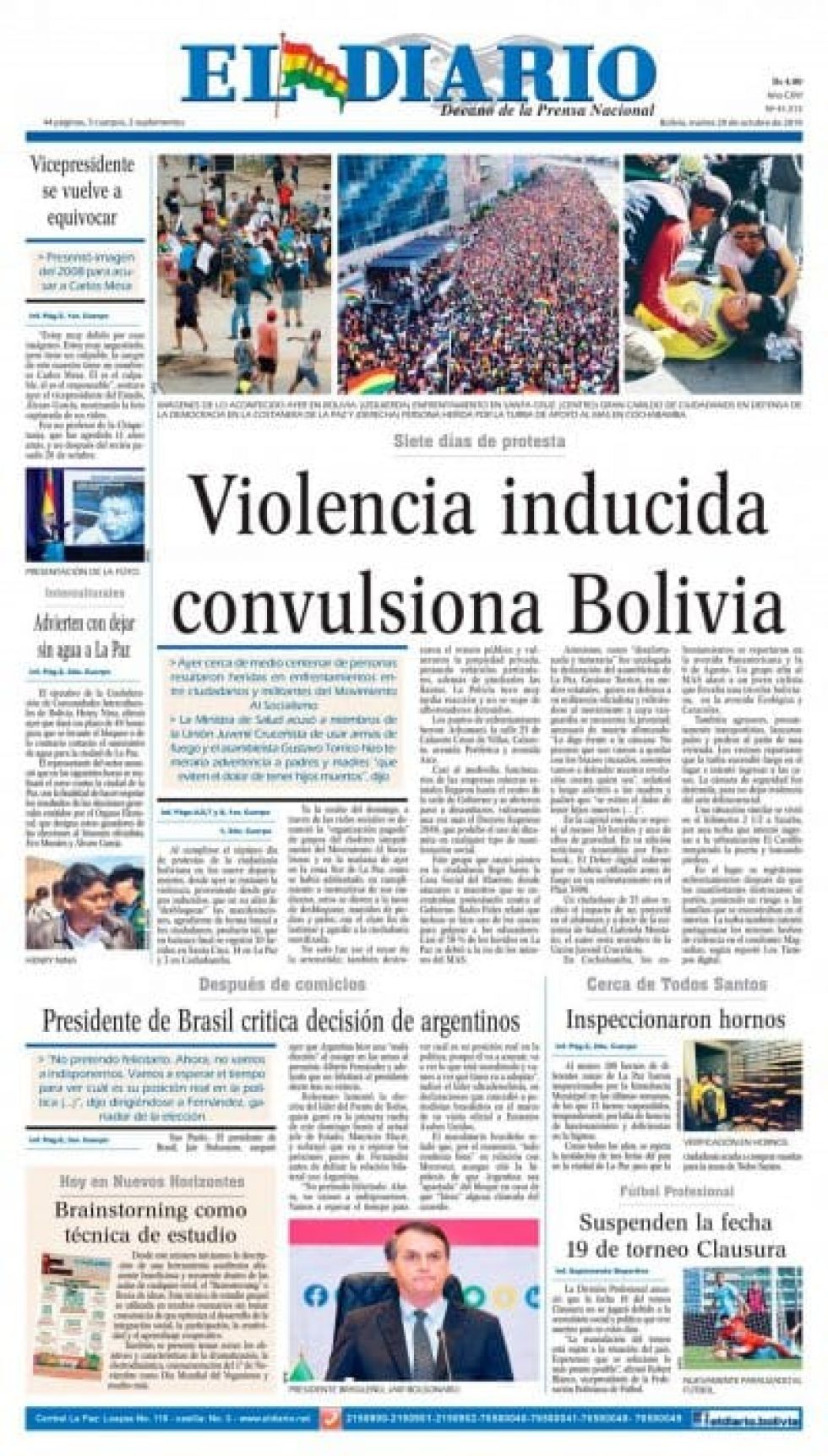 El Diario, La Paz.