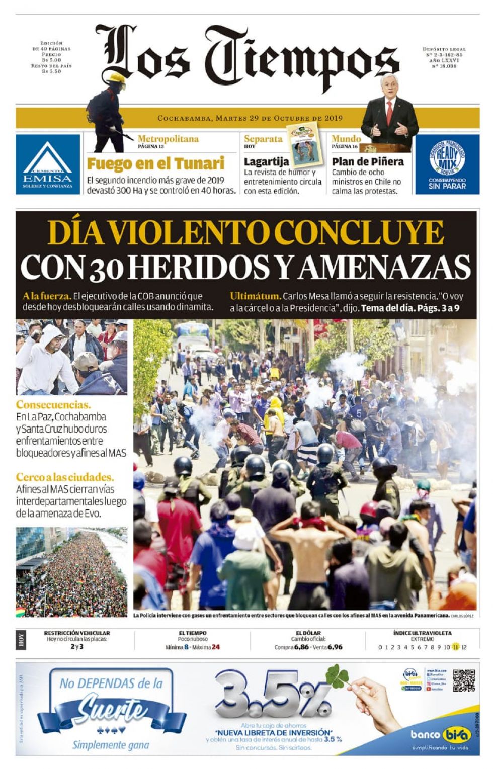 Los Tiempos, Cochabamba.