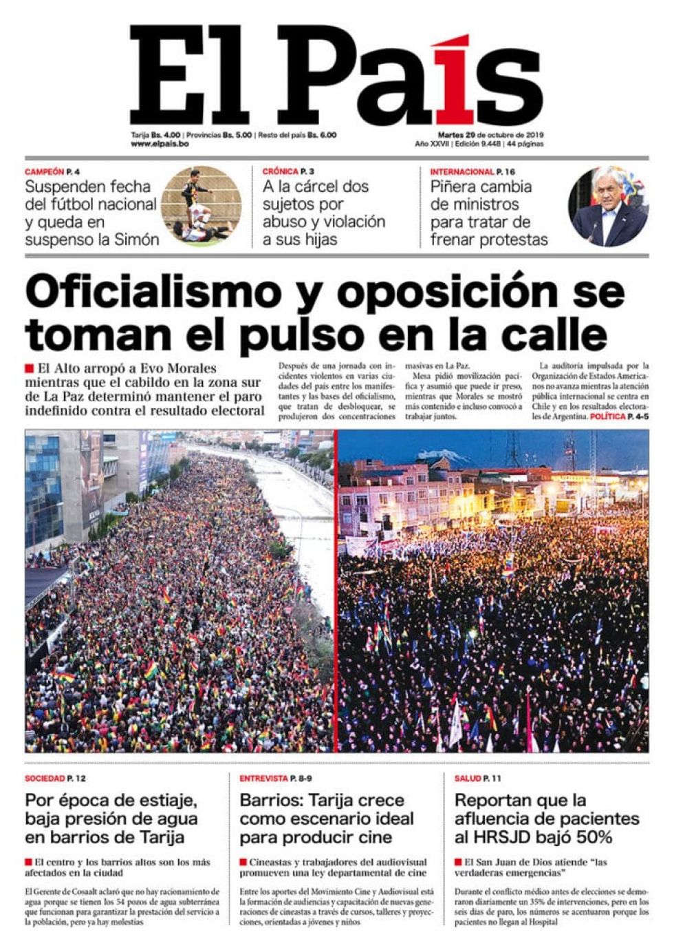 El País, Tarija.