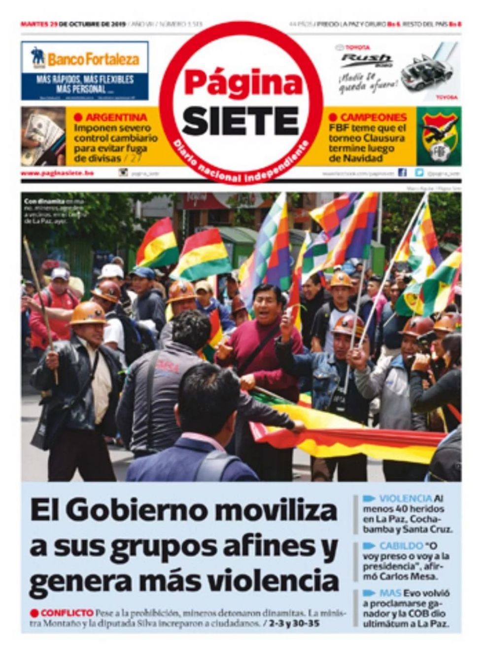Página Siete, La Paz.