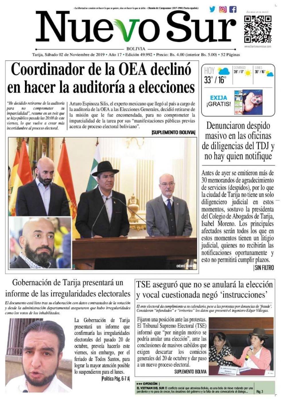Nuevo Sur, Tarija.