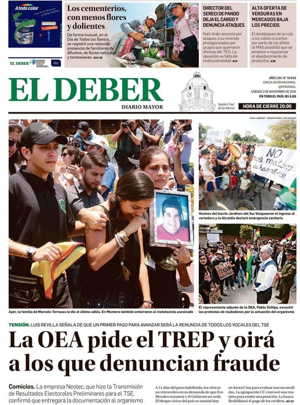 El Deber, Santa Cruz.