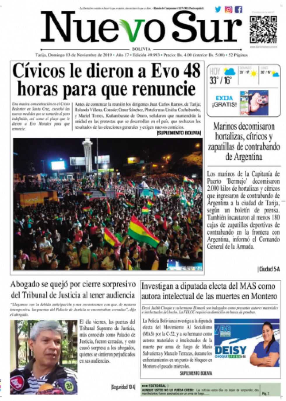 Nuevo Sur, Tarija.