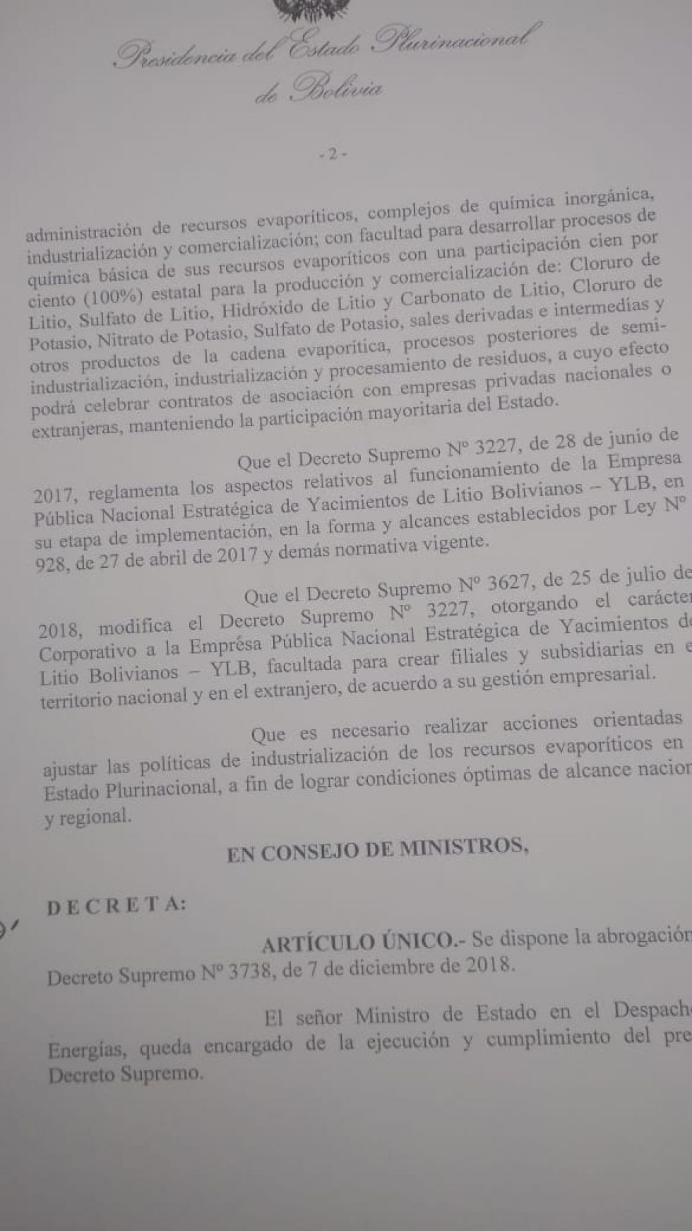 El texto del documento.