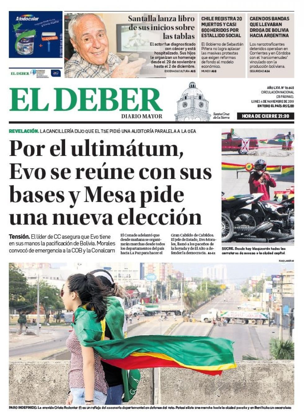 El Deber, Santa Cruz.