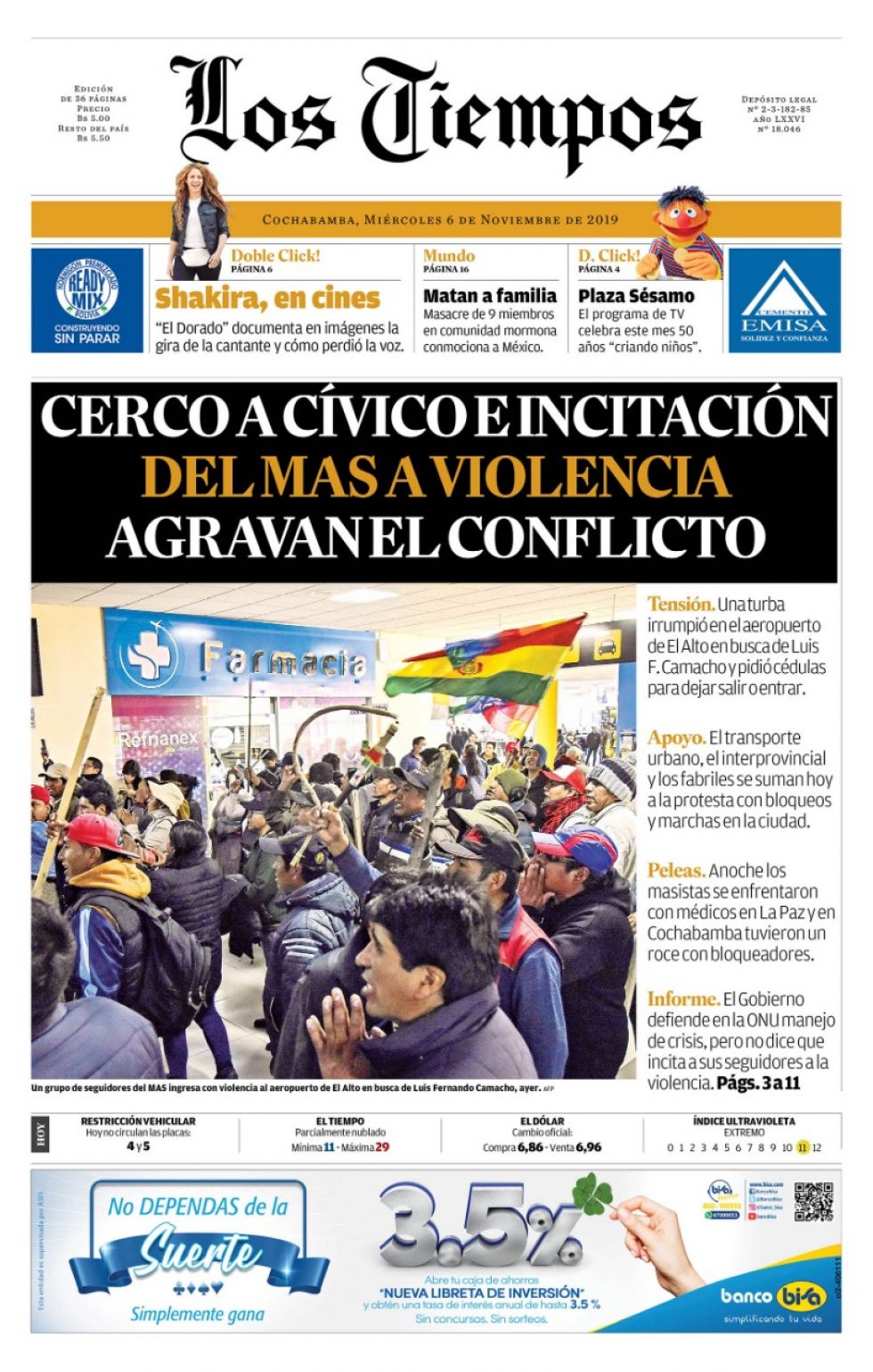 Los Tiempos, Cochabamba.