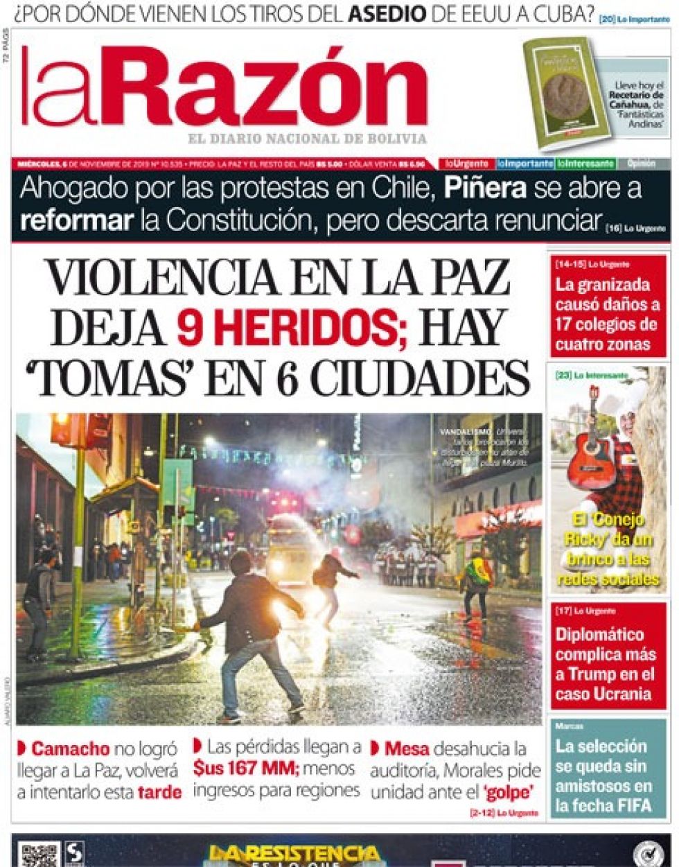 La Razón, La Paz.