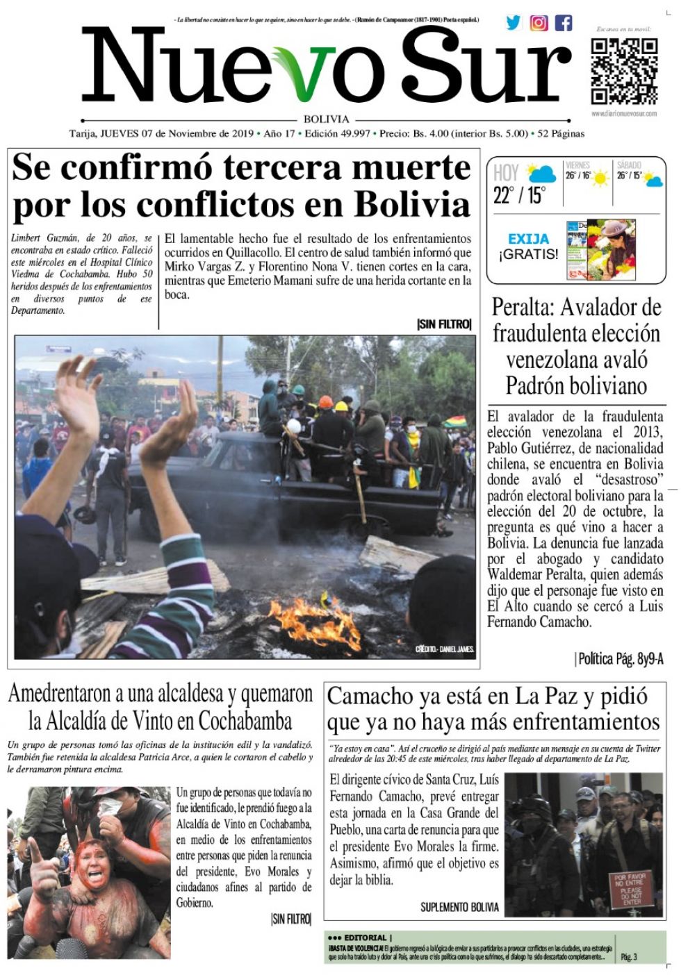 Nuevo Sur, Tarija.