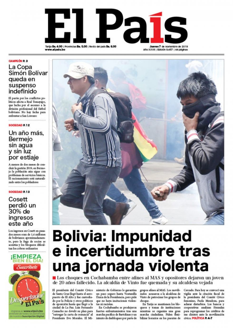 El País, Tarija.