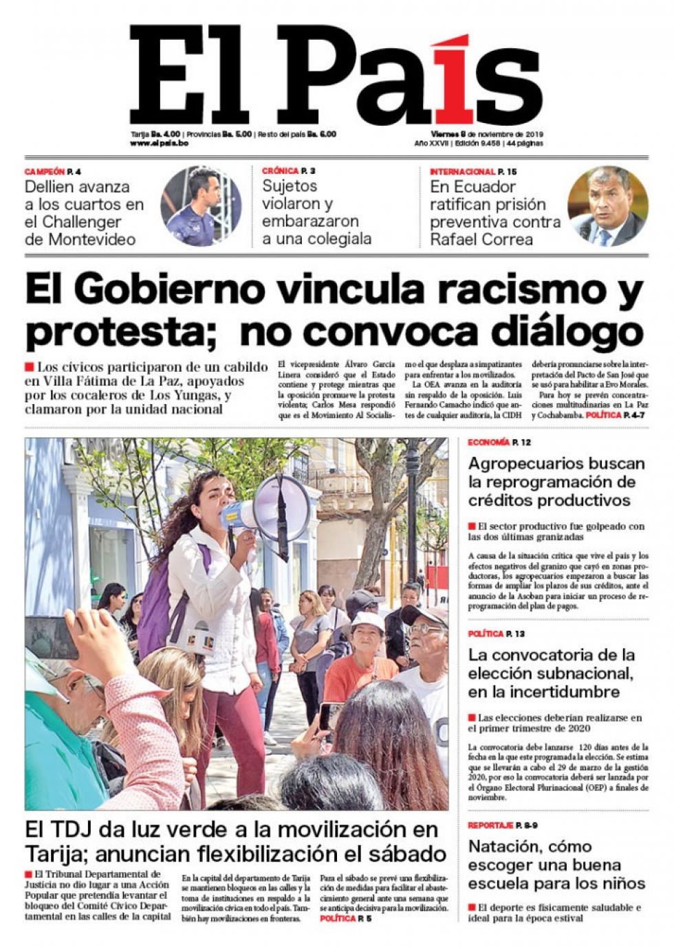 El País, Tarija.