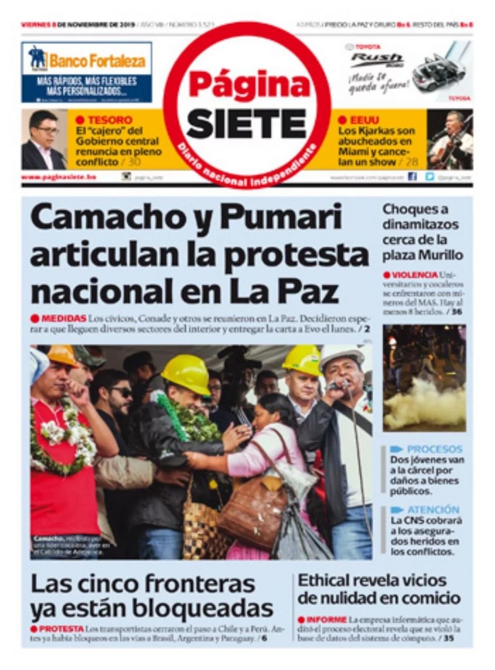 Página Siete, La Paz.