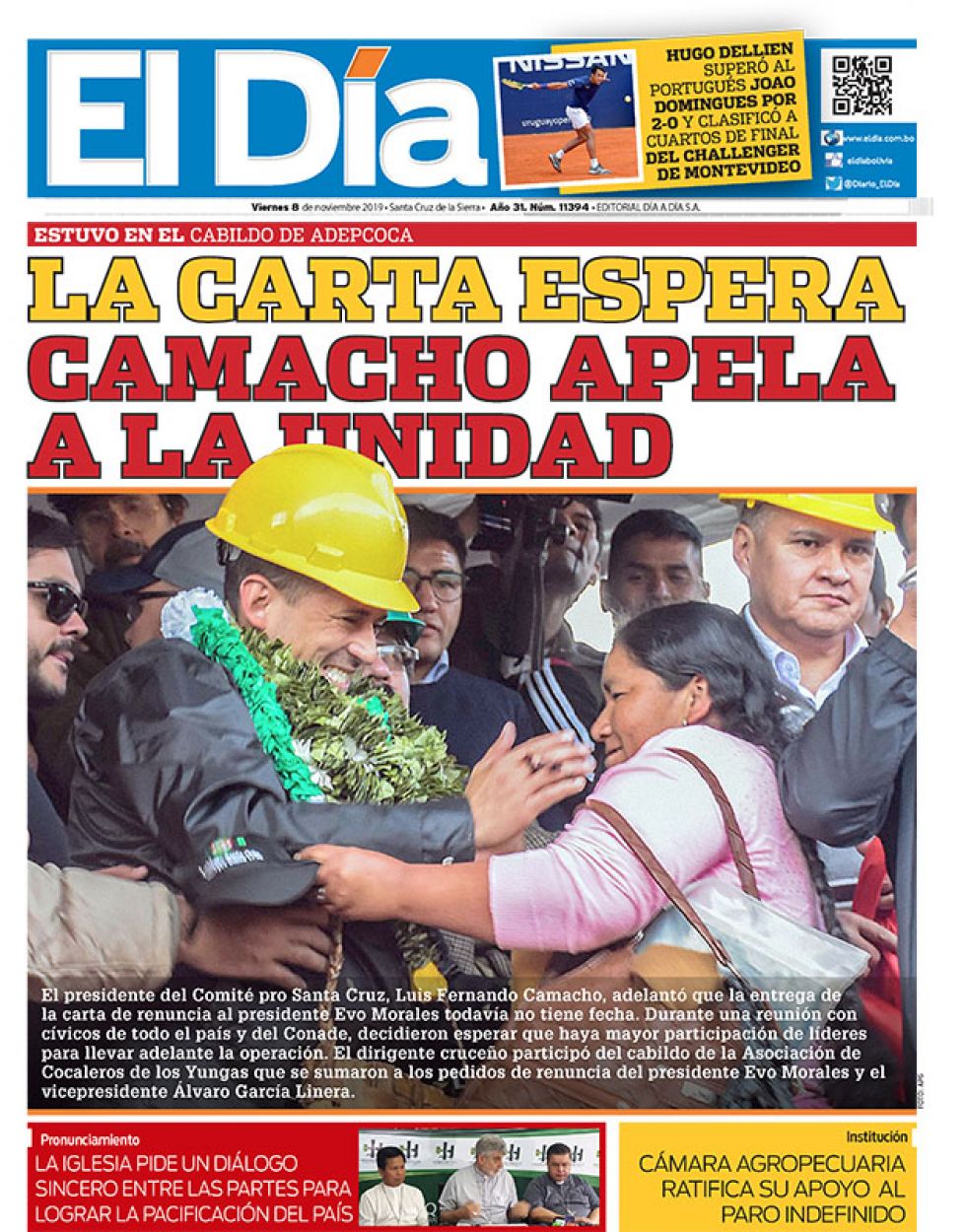 El Día, Santa Cruz.