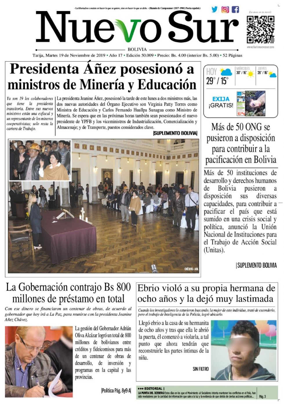 Nuevo Sur, Tarija.