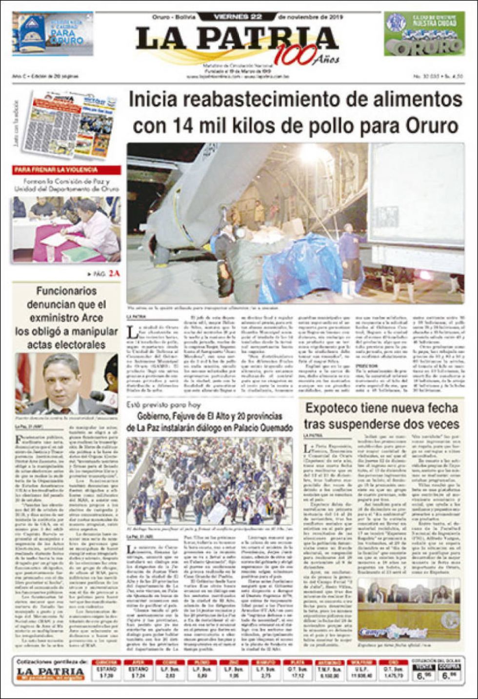 La Patria, Oruro.