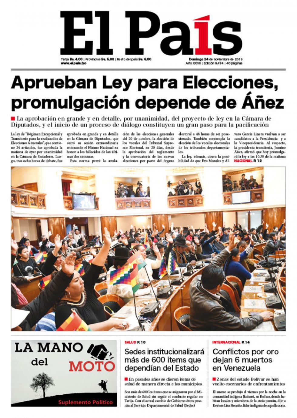 El País, Tarija.