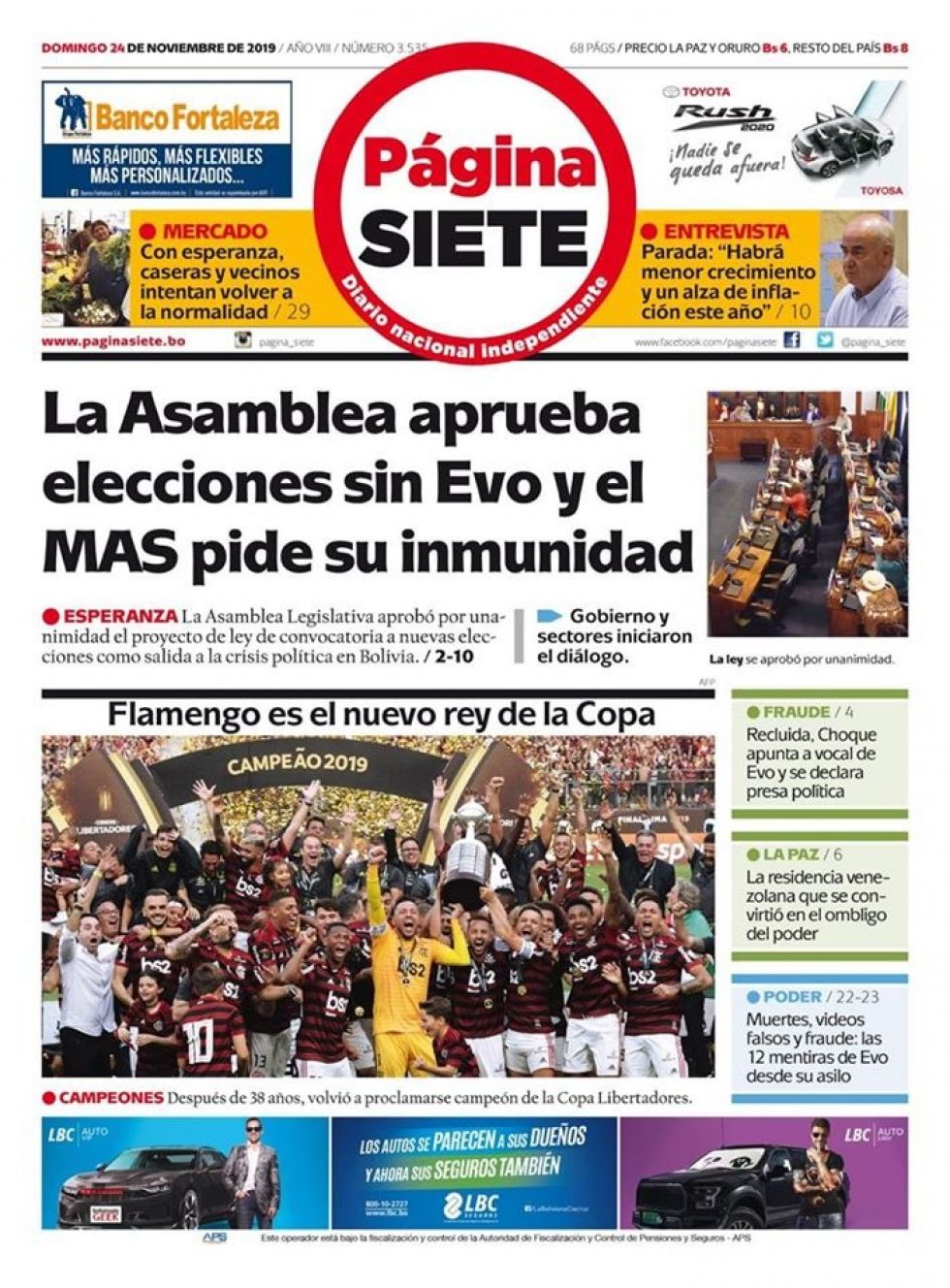Página Siete, La Paz.