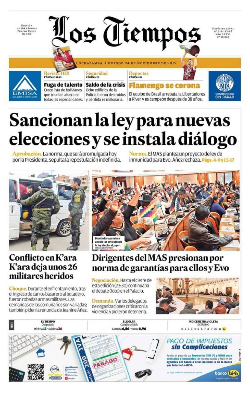 Los Tiempos, Cochabamba.