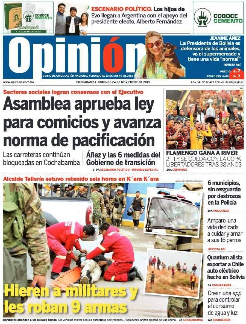 Opinión, Cochabamba.