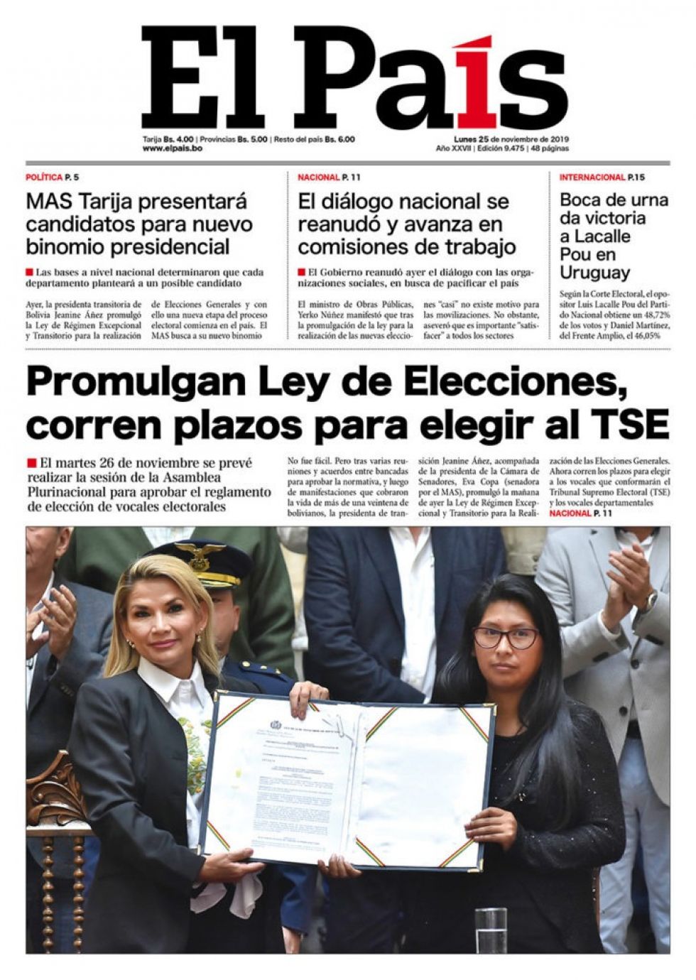 El País, Tarija.