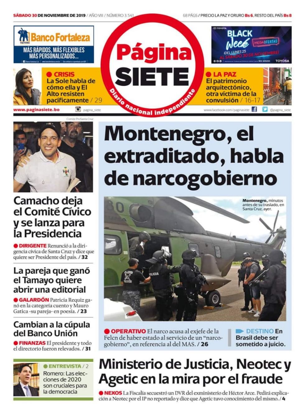 Página Siete, La Paz.