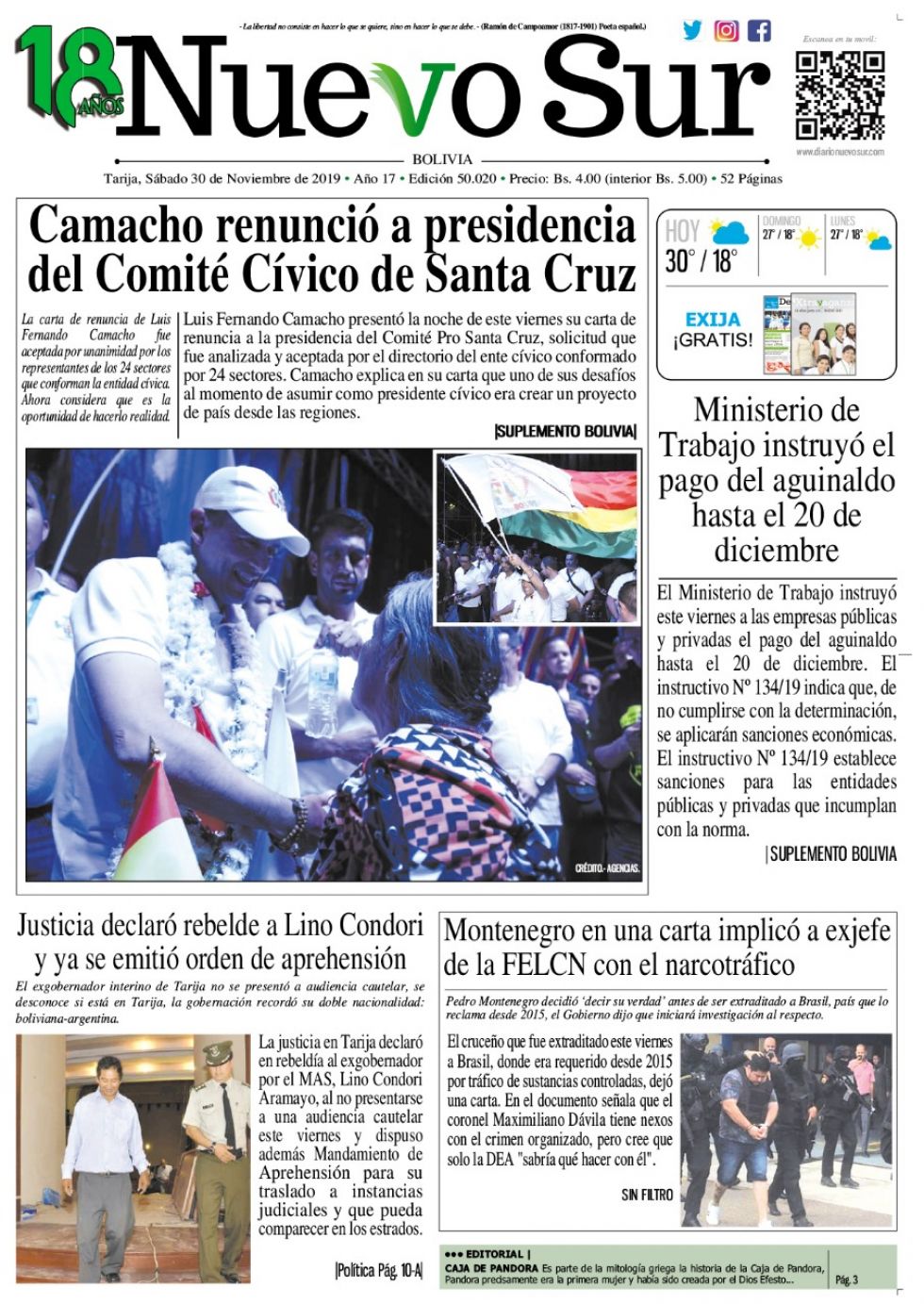 Nuevo Sur, Tarija.