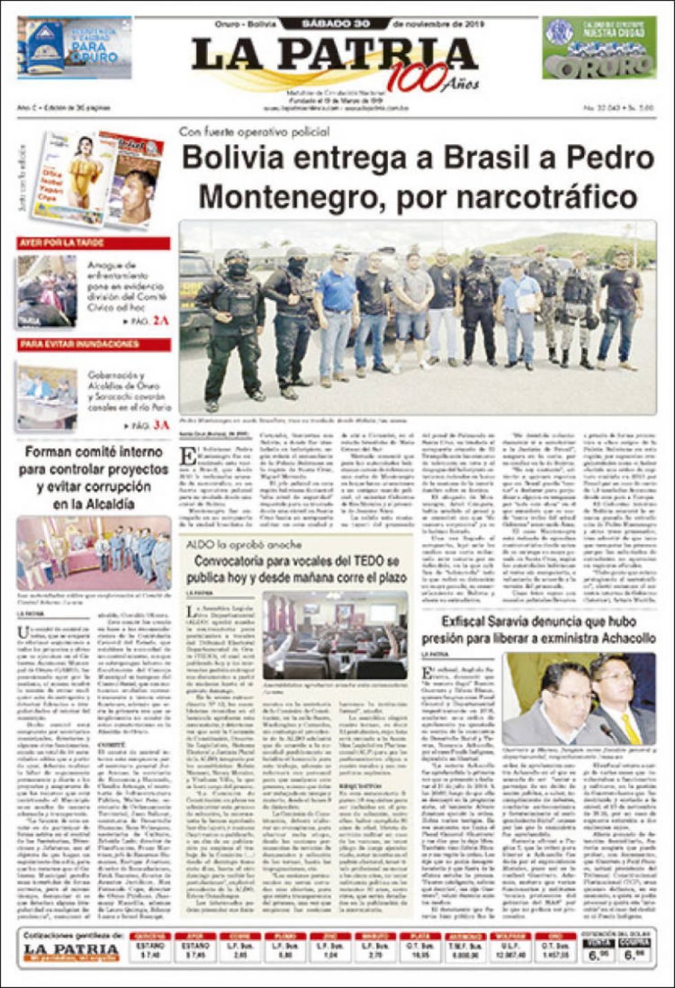 La Patria, Oruro.