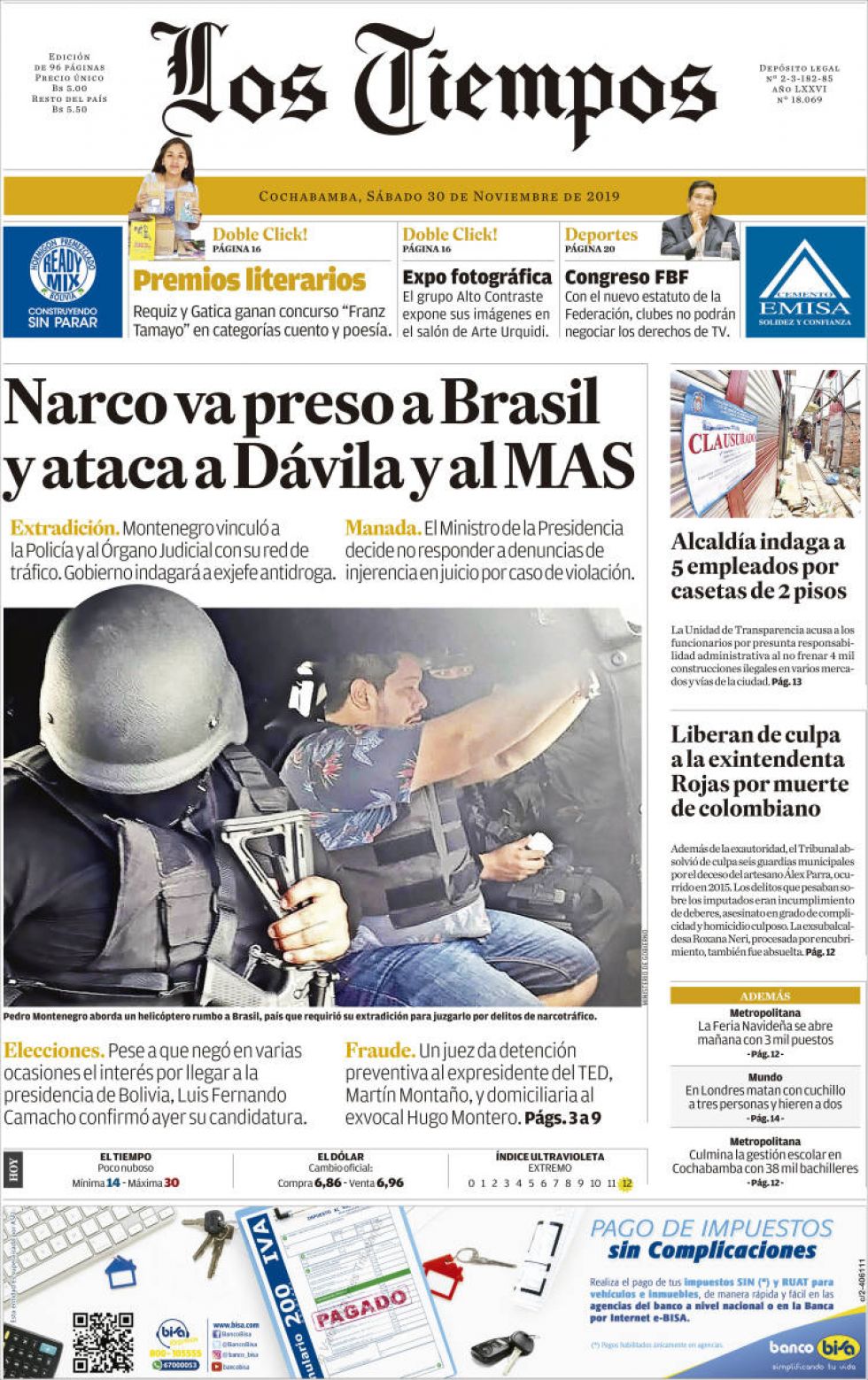 Los Tiempos, Cochabamba.
