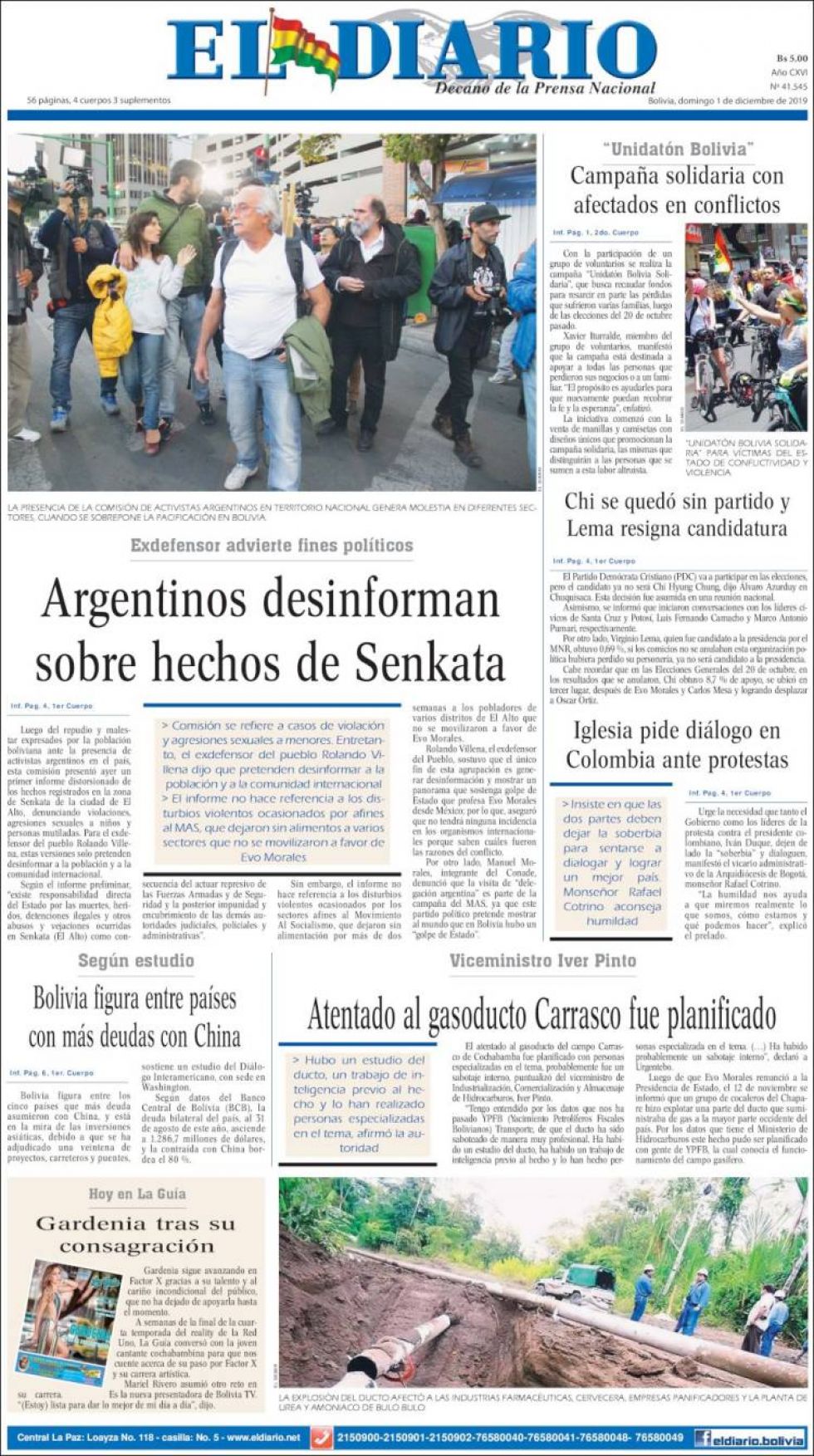 El Diario, La Paz.
