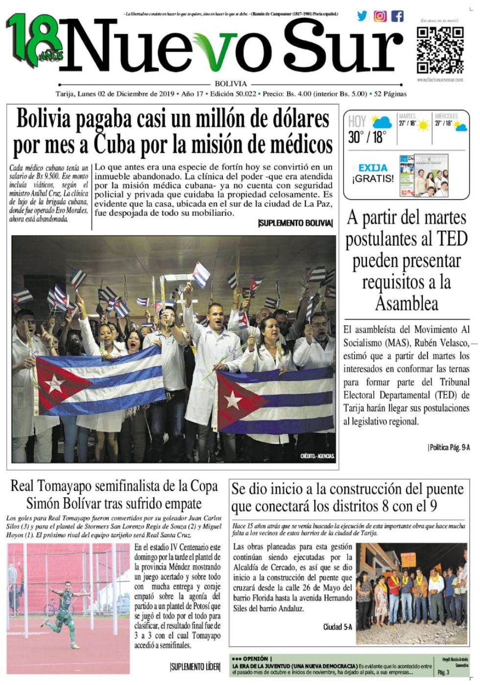Nuevo Sur, Tarija.