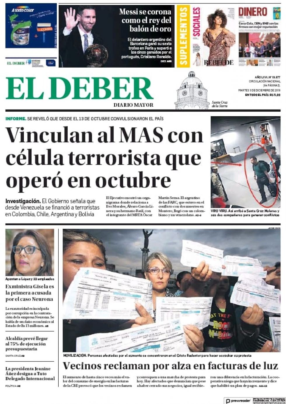 El Deber, Santa Cruz.