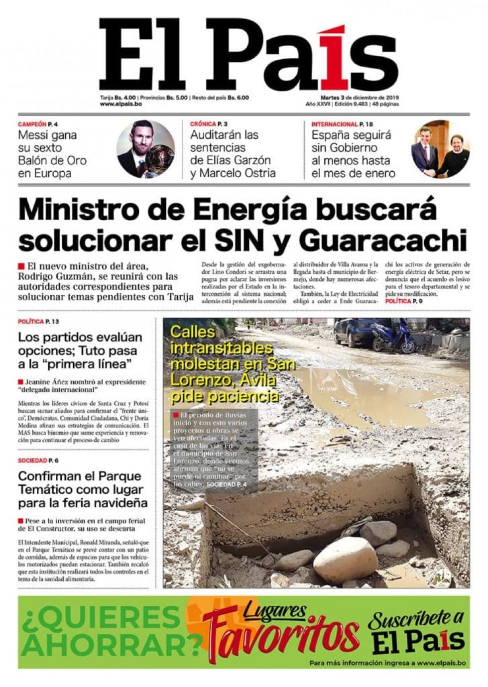 El País, Tarija.