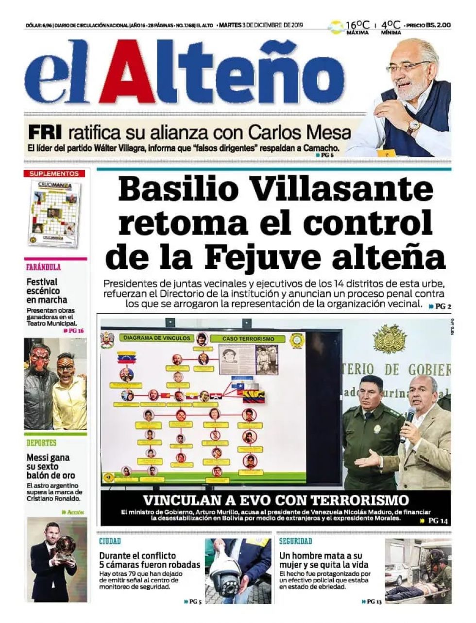 El Alteño, El Alto.