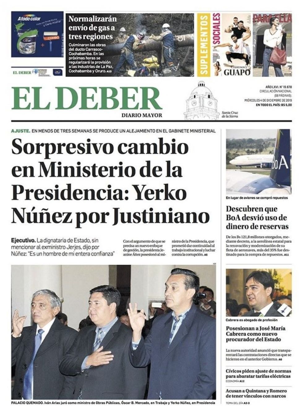 El Deber, Santa Cruz.