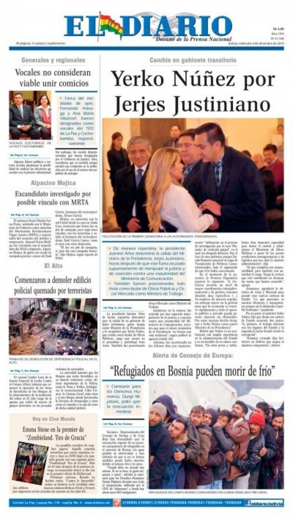 El Diario, La Paz.