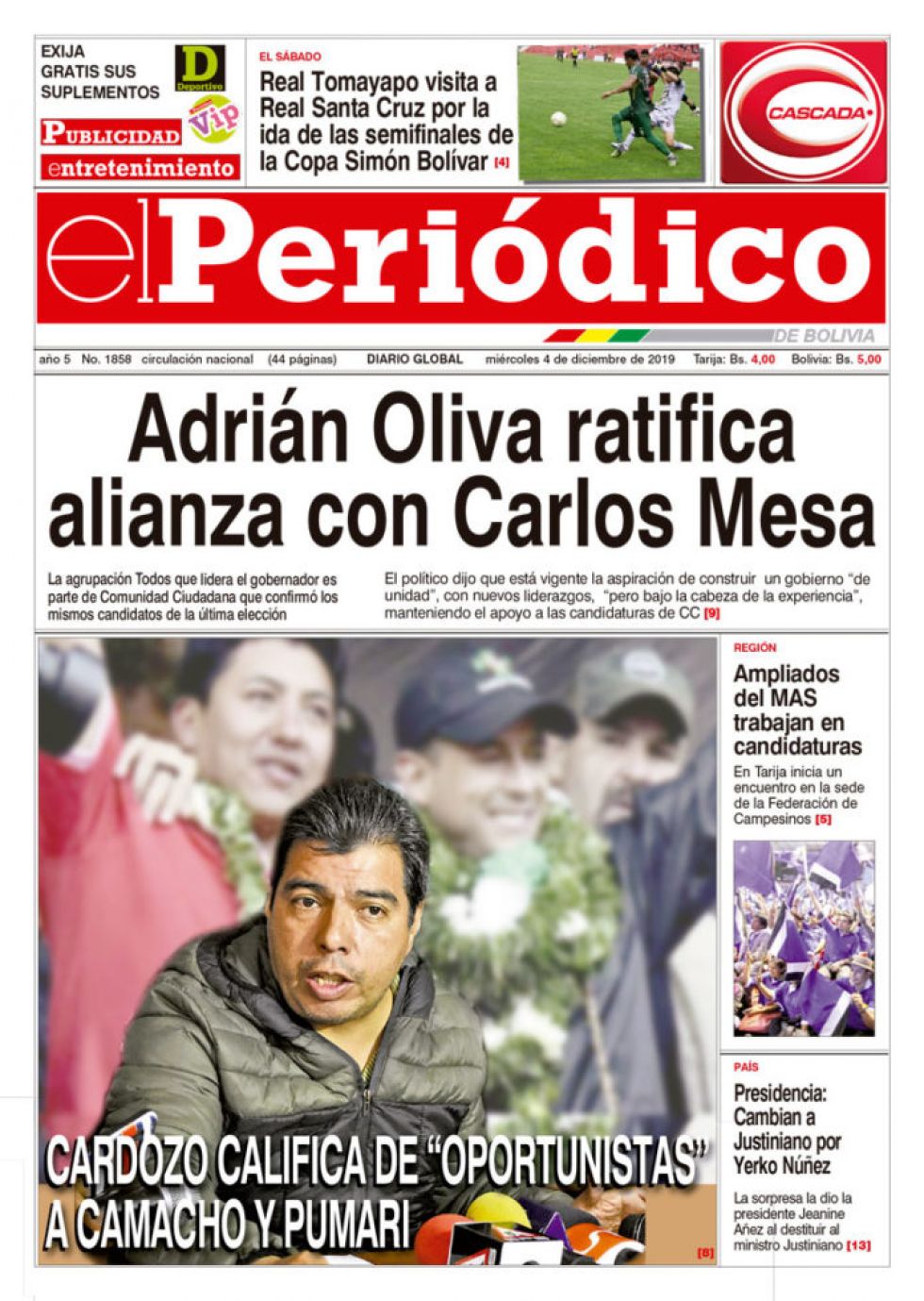 El Periódico, Tarija.