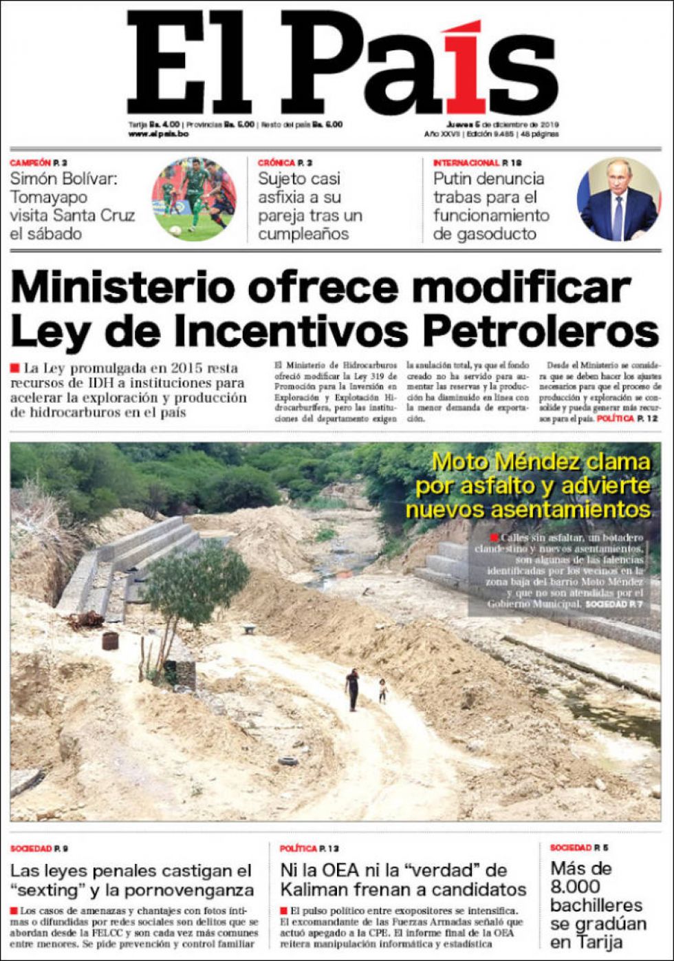 El País, Tarija.