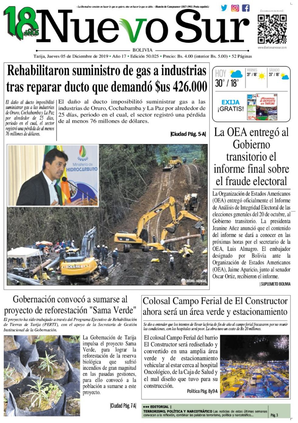 Nuevo Sur, Tarija.