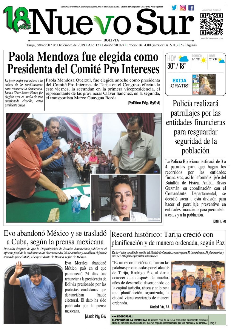 Nuevo Sur, Tarija.
