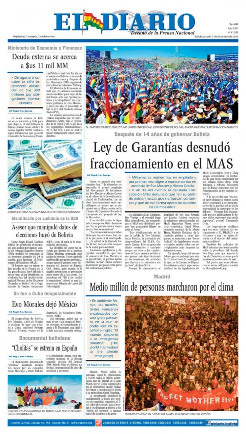 El Diario, La Paz.